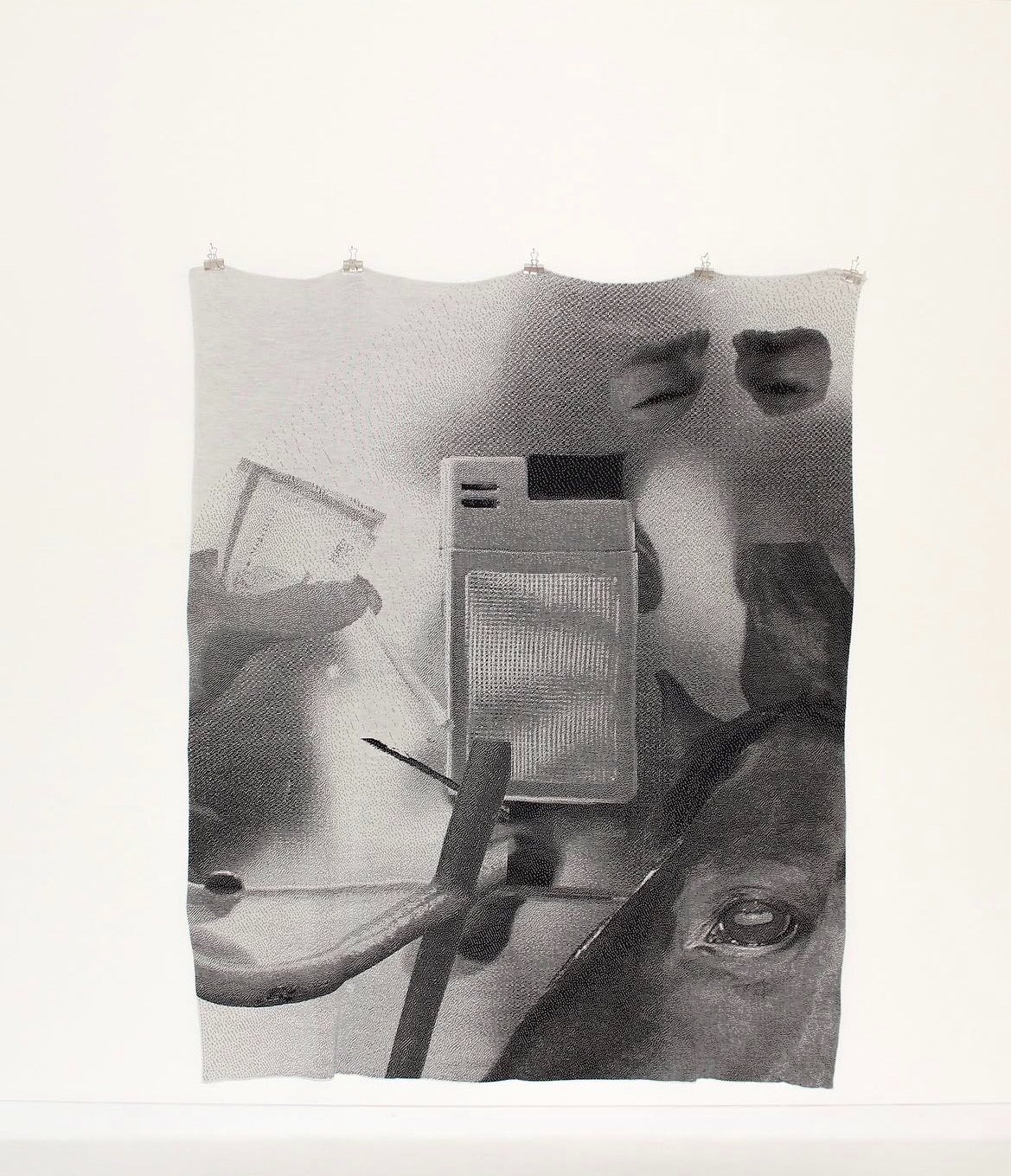 Woven Sheets: radio and eye motif